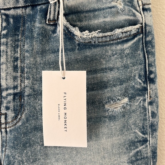 FLYING MONKEY - HIGH RISE CROP SLIM STRAIGHT - F5104 - Picture 5 of 12